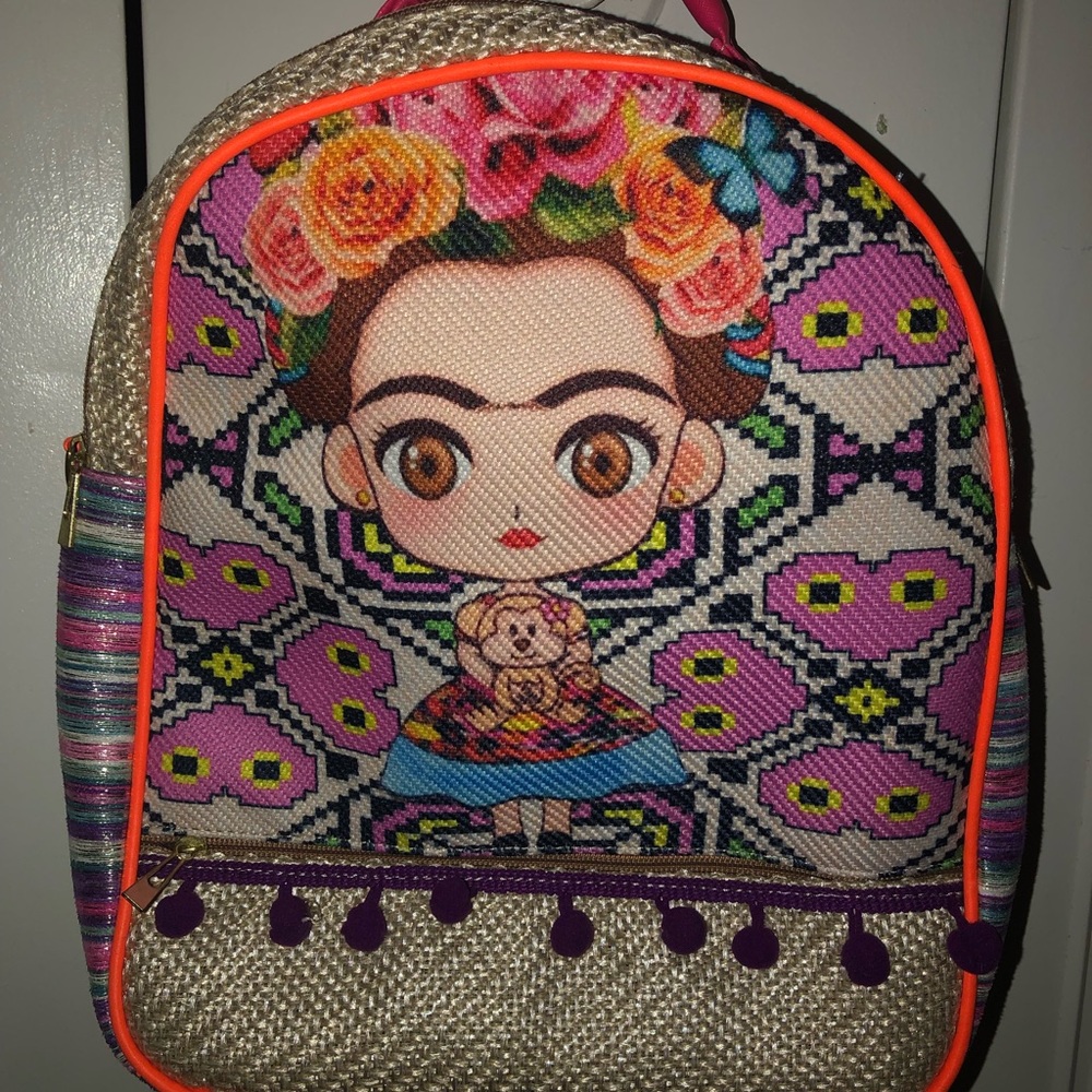 Mexican embroidered backpack multicolor New/ mochila Mexicana bordada